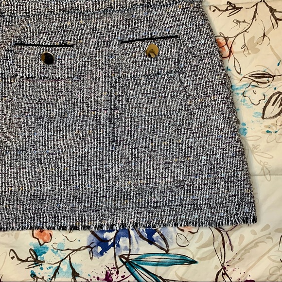 Zara Tweed Skirt with Suspenders - Picture 5 of 14